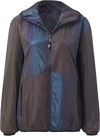 DASHadao Long Coats Glow Rainbow Hip Hop Jackets Black